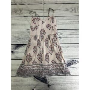 Abercrombie & Fitch Pink Floral Boho Sz S Dress Spring Cute